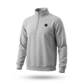 Floating 3D-style grey quarter-zip sweatshirt
