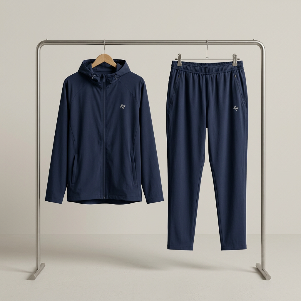 Matching outfit on a clothes rail