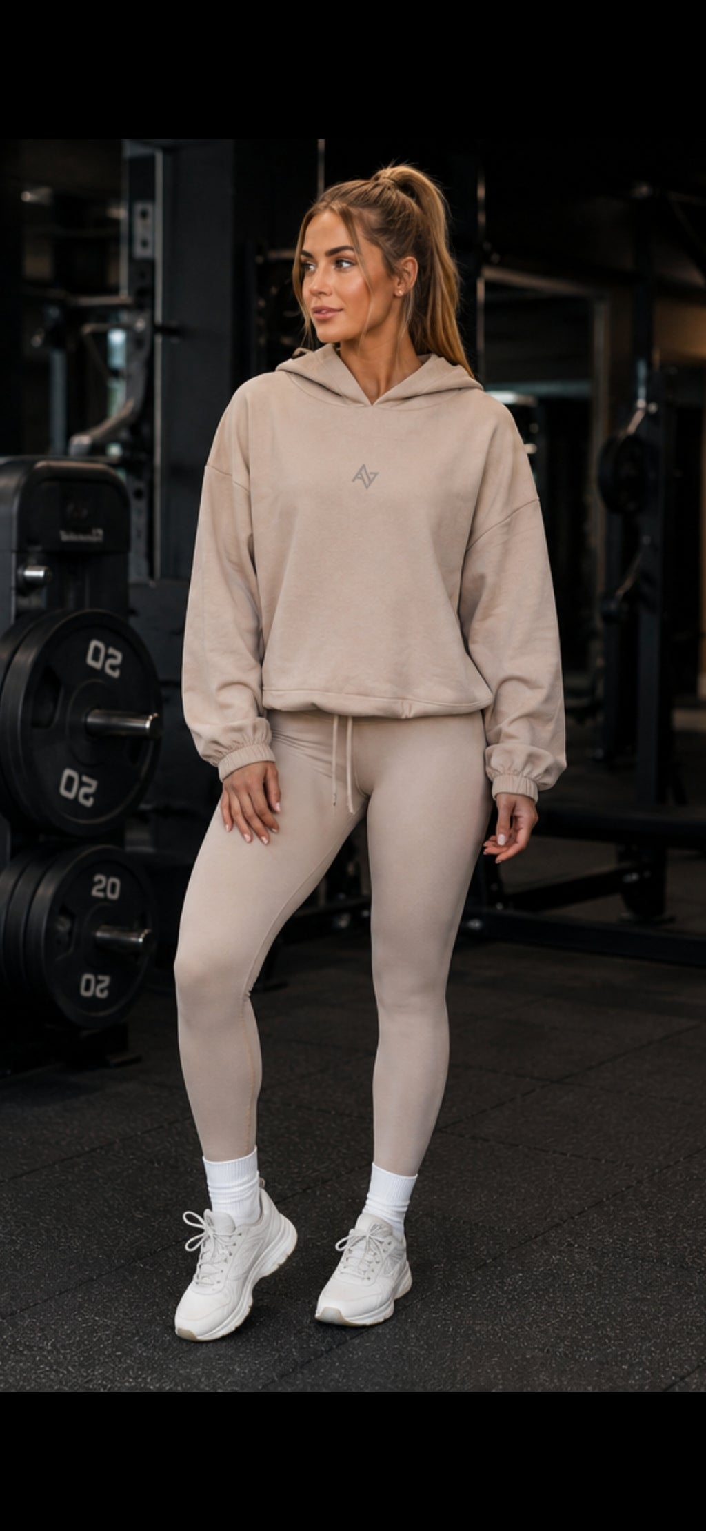 Womens Lux Crop Hoodie