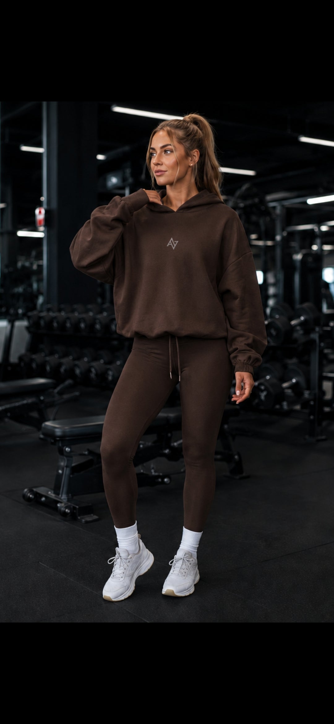 Womens Lux Crop Hoodie